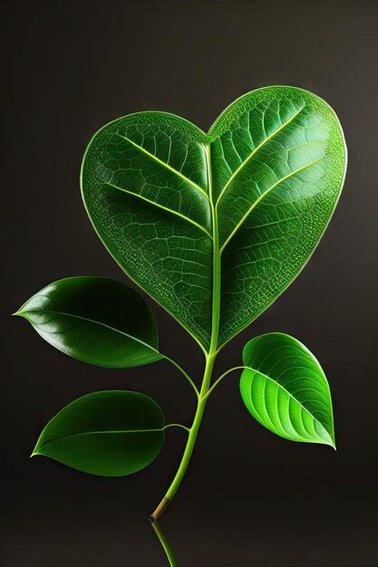 Folhas Verdes Em Forma De Cora O Planta De Videira Da Floresta