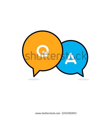 Questions Answers Speech Bubbles Stock Vector Royalty Free 2242382841 Shutterstock