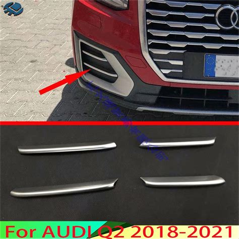 4 St Cke Matte Silber F R Audi Q2 2018 2021 Car Styling Vorder Nebel