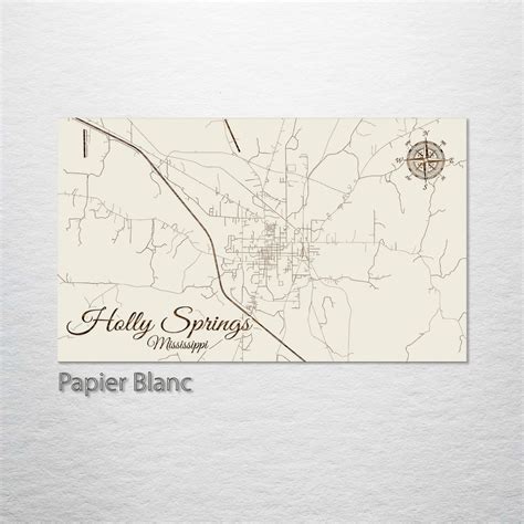 Holly Springs, Mississippi Street Map – Fire & Pine