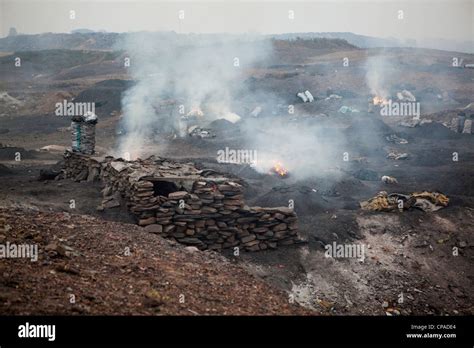 Landscape Of Jharia Coal Field Jharia Dhanbad Jharkhand India