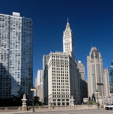 Premium Photo Chicago Downtown