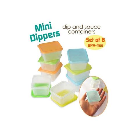 Mini Dippers Sauce Container for Bento Lunch Box for Sauce Container