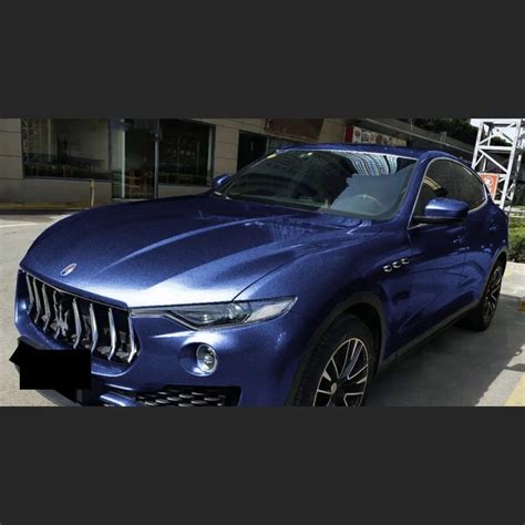 Gloss Metallic Midnight Blue Vinyl Wrap Metal Midnight Blue Car Wrap