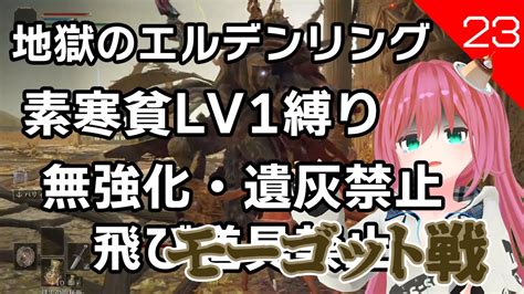 【エルデンリング 23】モーゴットを倒す！ パリィ 初見 素寒貧レベル1縛り 裸 遺灰なし 召喚なし 無強化 飛び道具なし 新人vtuber