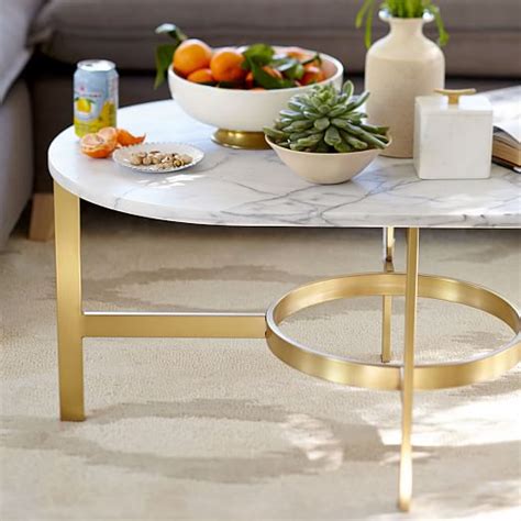 Marble Oval Coffee Table | west elm