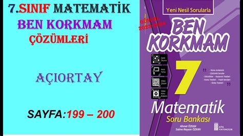 Sinif Matemat K Ben Korkmam A Iortay Sayfa Youtube