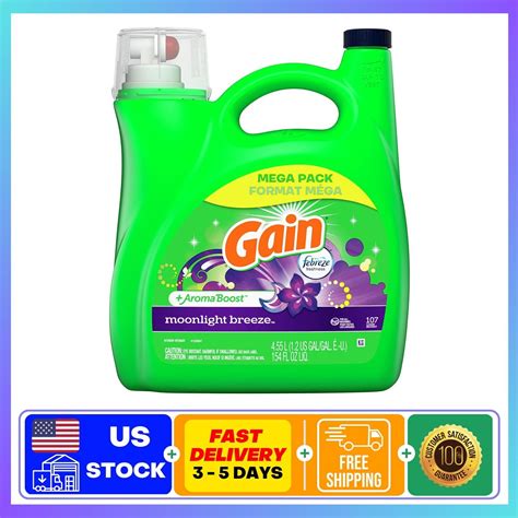 Gain Aroma Boost Liquid Laundry Detergent Moonlight Breeze Scent