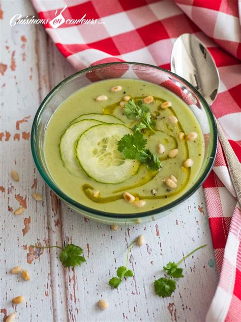 Soupe Froide D Avocat Et Concombre Cuisinons En Couleurs