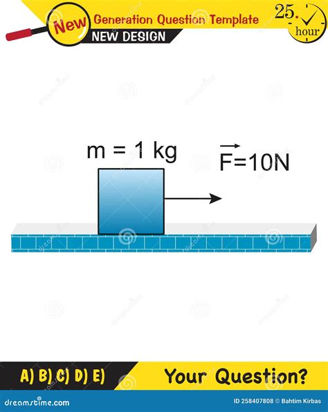 Physics Lecture Notes The Laws Of Motion Newton`s Laws Of Motion Stock Illustration