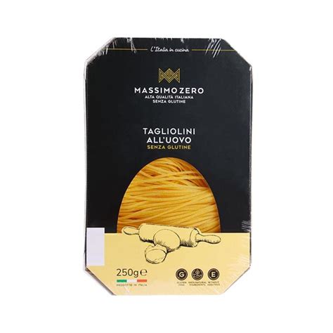 Massimo Zero Alimenti Senza Glutine Tagliolini All Uovo Pasta Secca 250