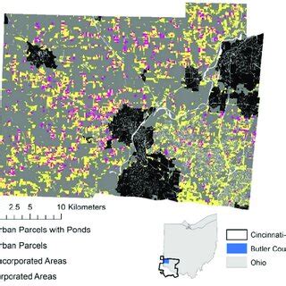 Study Area Map With Inset Showing The State Of Ohio Usa And The