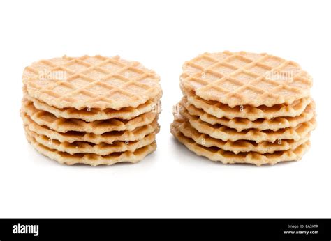 Pile Of Sweet Waffles Stock Photo Alamy