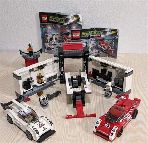 Lego Speed Champions Porsche Hybrid And K Pit Lane