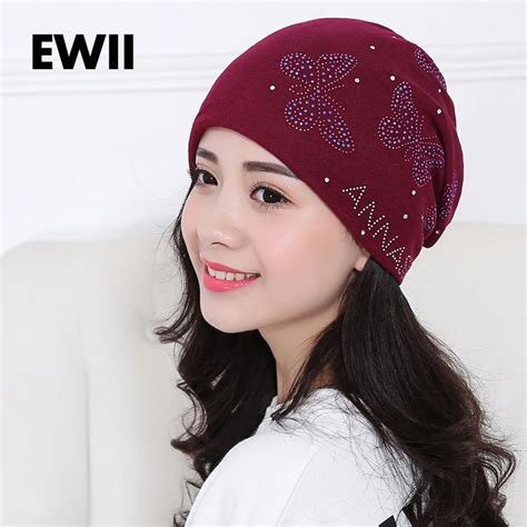 Chapéus skullies femininos para inverno gorros de malha para meninas