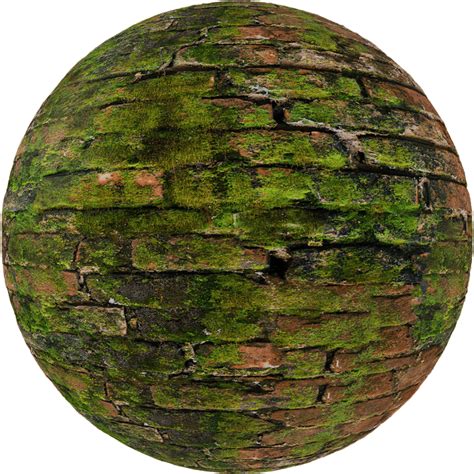 Brick Wall And Moss By Share Textures