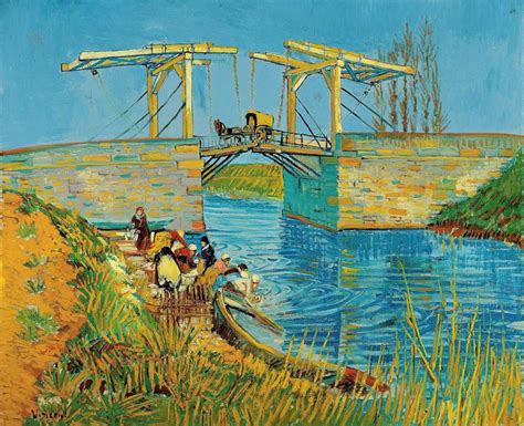 Ponte De Langlois De Vincent Van Gogh Tela Para Quadro Na