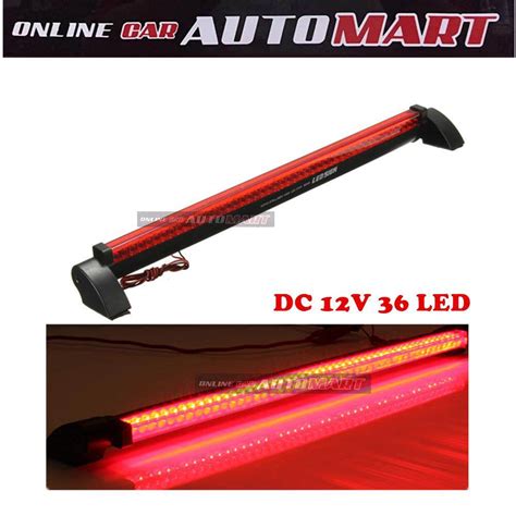 Red Car Auto Third Rd Brake Light V Led High Mount Stop Rear Tail