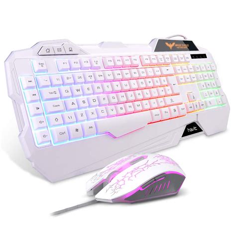 Gaming Keyboard Uk Layout Havit Rainbow Led Backlit Wired Keyboard