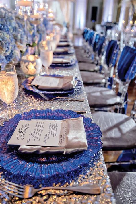 Luxurious Cobalt Blue And Silver Atlanta Wedding Nikia Jules