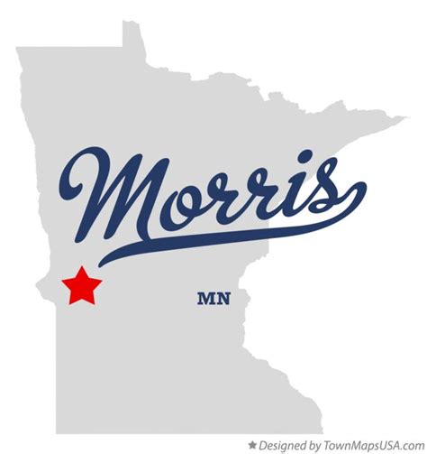 Map of Morris, MN, Minnesota