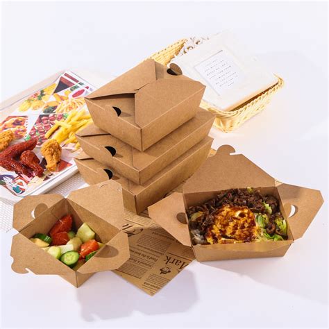 Custom Recycled French Fries Fried Chicken Take Out Cardboard Paper