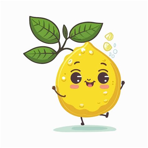 Premium Vector Vector Cute Lemon Cartoon Style