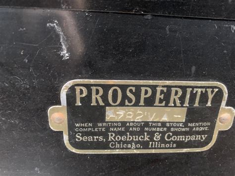 Antique Sears & Roebuck Prosperity Cook Stove Local Pick/ Delivery