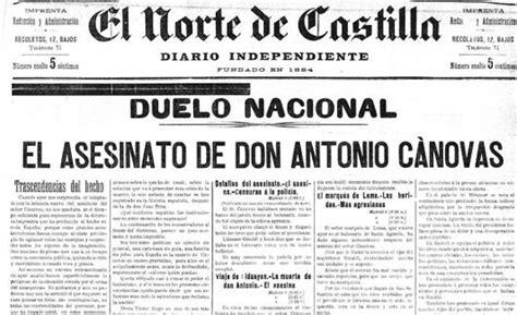 1897 asesinato de Cánovas del Castillo El Norte de Castilla