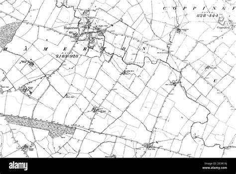 Map Of Huntingdonshire Os Map Name 013 Sw Ordnance Survey 1889 1892