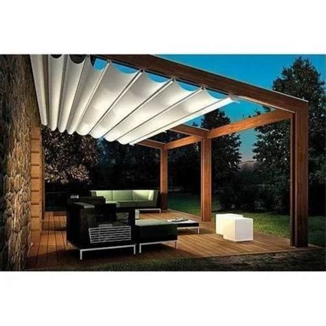 Polyester Retractable Terrace Awning Shape Dome At 185 Sq Ft In Pune