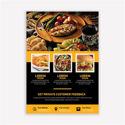 Food Brochure Templates Vector Art Icons And Graphics For Free Download