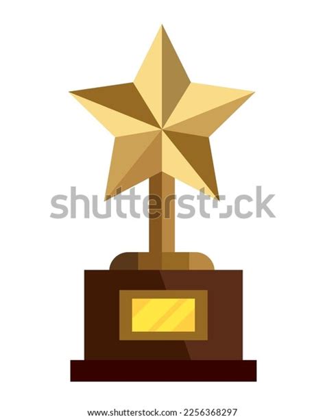 Cinematographic Trophy Award Star Stock Vector Royalty Free