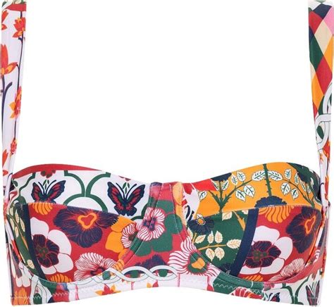 Carolina K Carmel Bikini Top Mix Bouquet Multi ShopStyle Two Piece Swimsuits