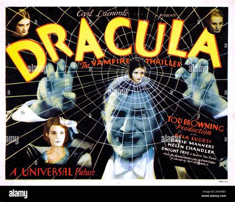 Dracula 1931 Bela Lugosi Poster Stock Photo Alamy