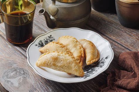 Traditional Curry Puff Or Malay People Called Karipap Stock Image