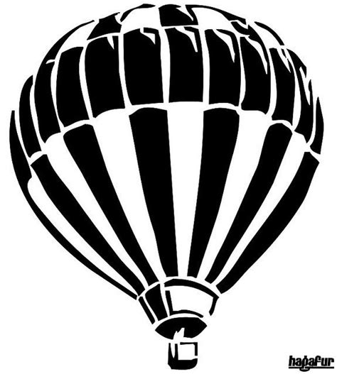 Up Up And Away Hot Air Balloon Template