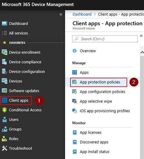 Create An Intune App Protection Policy To Force An App Pin Reset