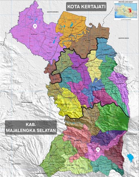 Peta rencana pemekaran daerah yang belum terlaksana di Prov. Jawa Barat ...