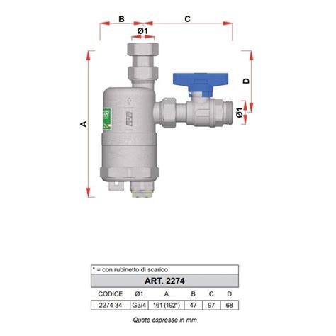 Ultra Compact Dirt Separator For Heating Systems Complete With Magnetic