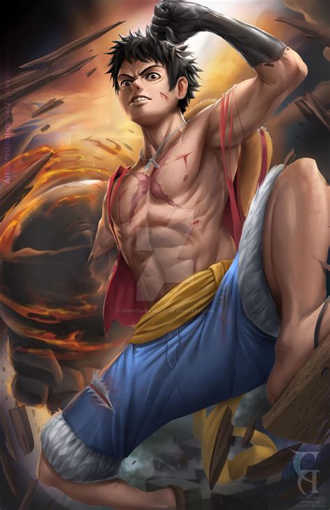 Luffy Fanart by christianamiel21 on DeviantArt