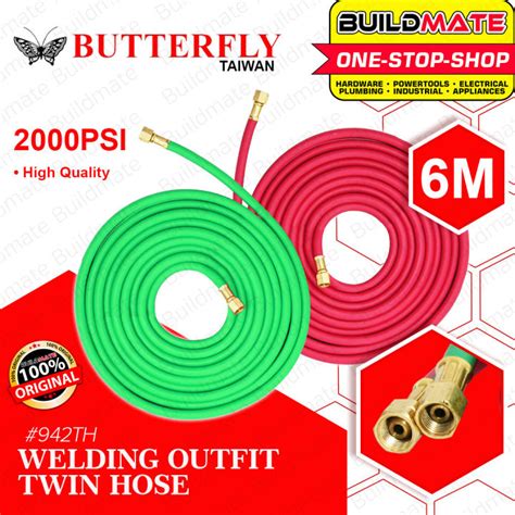 BUTTERFLY TAIWAN 6 Meters Long Welding Cutting Outfit Twin Hose 942TH