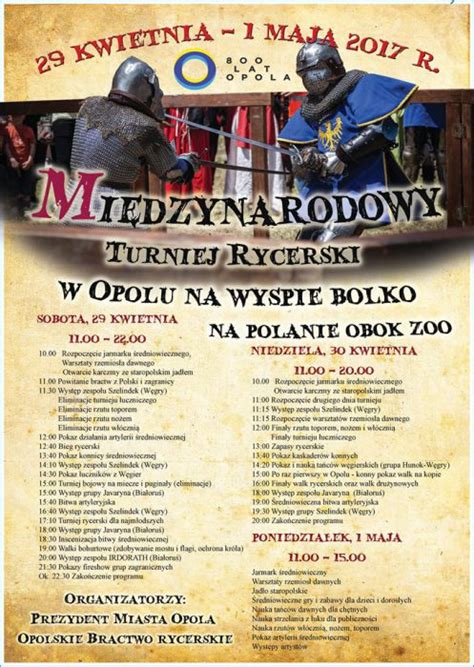 Międzynarodowy Turniej Rycerski w Opolu HISTORIA org pl historia