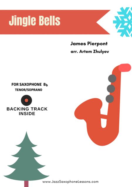 Jingle Bells For Saxophone Bb Tenor Soprano Pdf Backing Track Arr