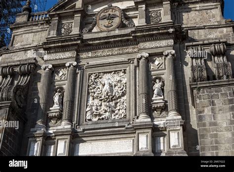 Architectural Detail Of The Mexico City Metropolitan Cathedral