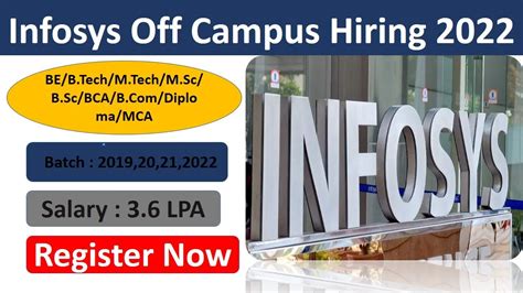 Infosys Off Campus Drive 2022 Registration Batch 19 To 22 Infosys