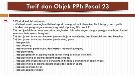 Tarif Pph Newstempo