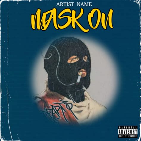 Mask Album Cover Template Postermywall