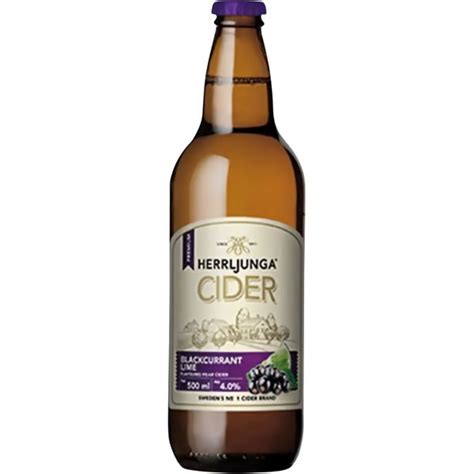 Herrljunga Blackcurrant And Lime Cider Nrb 500 Ml X 12