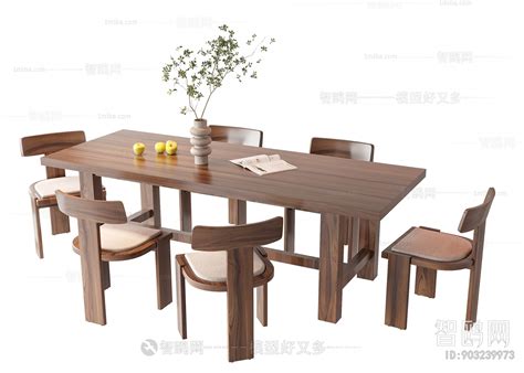 Modern Dining Table And Chairs Sketchup Model Download Model Id903239973 1miba